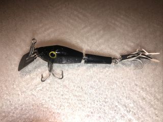 Fred Arbogast Hula Pike Fishing Lure Vintage Collectible Black