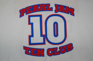 Pearl Jam Xxl Mookie 10 Club White Shirt