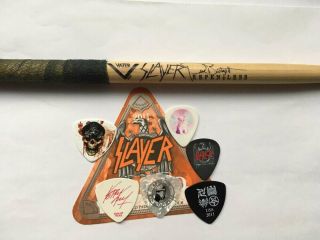 Slayer Guitar Picks Of Different Tours,  Drum Stick,  Stickpass