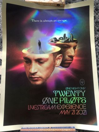 Twenty One Pilots Livestream Poster 18x24” One Night Only Rare Exclusive