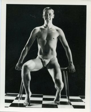 Vintage Gay Interest Photo By Bruce 4x5 Double Weight Paper