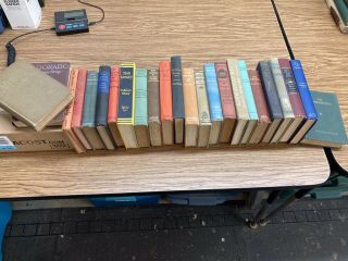 24 Vintage Hard Cover Books - Variety Of Authors And Titles - Predominantly Novels