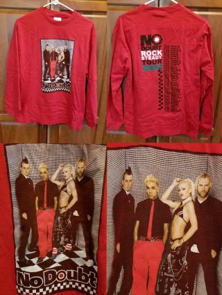 Vtg No Doubt Rock Steady 2002 Tour Concert Ls Ska Pop Band Shirt M Gwen Stefani