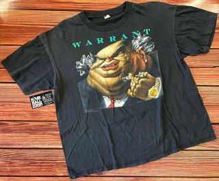 Warrant 1988 " Dirty Rotten Filthy Stinking Rich " Tour Shirt - Xl (l)