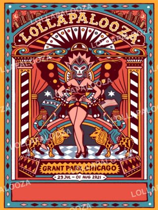 Lollapalooza - Chicago 2021 Limited Edition Poster Music Festival