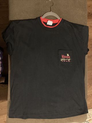 Vtg Winston Racing Pocket 2 - Sided Graphic T - Shirt 1992 Single - Stitch Usa Made Xl