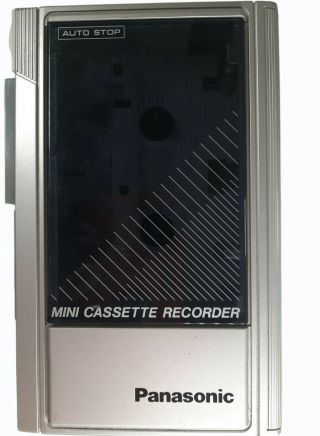 Panasonic Vintage Mini Cassette Recorder Player Rq - 340 Auto Stop