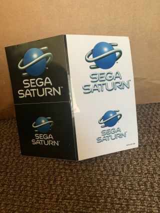 Vintage Sega Saturn Stickers 670 - 6314a Complete And Complete
