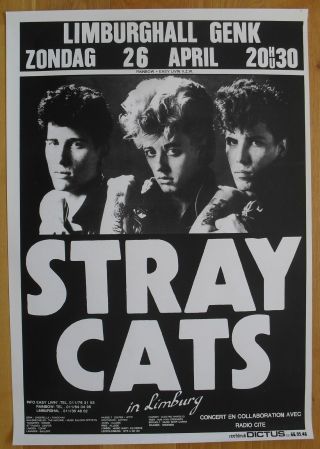 Stray Cats Concert Poster 