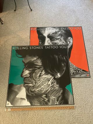 Both Giant Rolling Stones Tattoo You Posters 36 " X 36 "