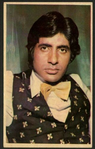 Aop India Bollywood Vintage Postcard Amitabh Bachchan