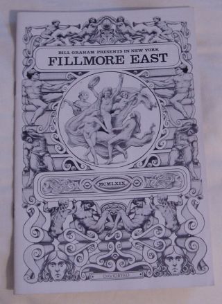 Fillmore East Program Mountain Steve Miller Oct.  31 - Nov.  1,  1969 Leslie West