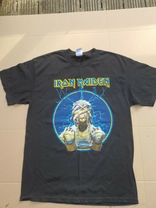 Iron Maiden Tour Shirt Somewhere Back In Time Tour 2008 Indi To Canada Leg Rare