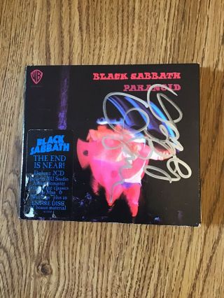 Black Sabbath 2016 Hand Signed Ozzy Osbourne ‘paranoid’ 2 Cd Set In Ex