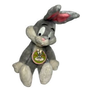 Vtg 1971 Mighty Star Warner Bros Bugs Bunny 20 " Stuffed Plush Animal Toy W/ Tags
