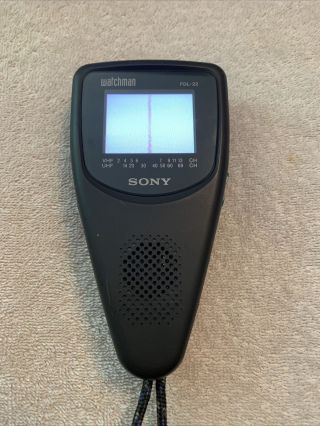 Vintage Sony Watchman Fdl - 22 Portable Handheld Analog Lcd Color Tv