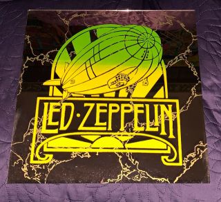 Vintage Led Zeppelin Carnival Mirror 12x12 Inches