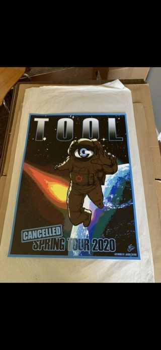 Tool Concert Poster.  Cancelled 2020 Tour Poster