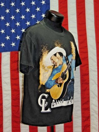 Ultra Rare Chris LeDoux 1994 Haywire Concert LG Tee T - Shirt Auotgraphed Signed 2