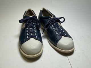 Vintage Linds Navy Blue/ White 2 - Tone Right - Handed Bowling Shoes