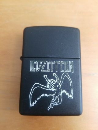 Very Rare Led Zeppelin Zippo Lighter " Icarus Swan Song " Logo