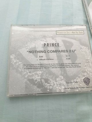 Prince Nothing Compares 2 U Promotional Npg Cd Symbol Rare Collectors