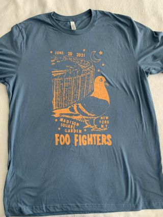 Foo Fighters Event T Shirt Xl Msg Nyc 6/20/2021 Dave Grohl Madison Square Garden