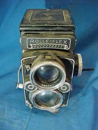 Vintage Rolleiflex 2.  8f Tlr Medium Format Camera 1:2.  8 F=80mm Parts Restoration
