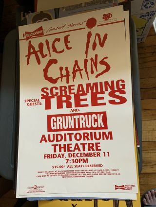 Alice In Chains Screaming Trees Gruntruck Denver Dec.  11,  1992