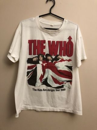 Vintagw The Who 1989 Kids Are Alright Tour Shirt Xl