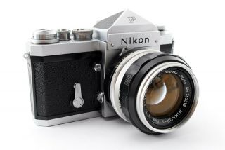 Nikon F Eye Level 35mm Slr W/ Nikkor - S Auto 50mm F/1.  4 Lens Japan [exc,  ] 727372