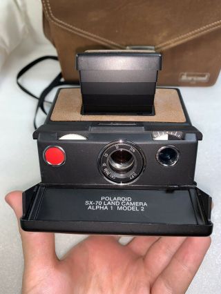 Polaroid Sx - 70 Land Camera Alpha 1 Model 2 W/case - Film -