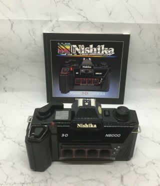 Nishika N8000 3 - D Vintage Camera Exclusive Quadra Lens System