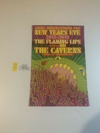 The Flaming Lips Years Eve Concert Poster - 2018 - 2019 - The Caverns
