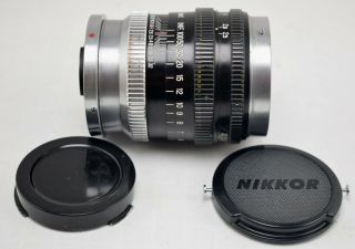 Vintage Nippon Nikkor P.  C 10.  5cm 105mm Lens For Nikon S Mount 35mm Film Camera