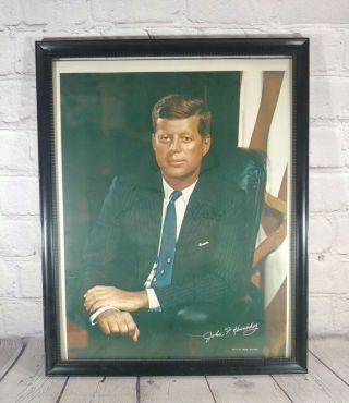 Vintage 1974 John F Kennedy Jfk Portrait Photo By Fabian Bachrach - 11 " X 14 "