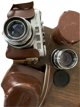 Voss Diax Iib Rangefinder Camera Schneider 50mm F/2 Xenon,  Tele - Xenar 90mm 3.  5
