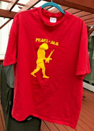 Pearl Jam Rare Yield 1998 Tour T Shirt Band Eddie Vedder 90s Tee Gorilla Vtg Xl