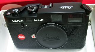 Leica Leitz M4 - P Elc 10415 Black Rangefinder Camera Body Box Cap Nib