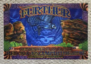 Furthur Red Rocks 2012 Orig Grateful Dead 3d Lenticular Concert Poster Everett