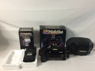 Nishika N8000 35mm 3d Film Camera,  3000 Flash,  Strap,  Case & Boxes