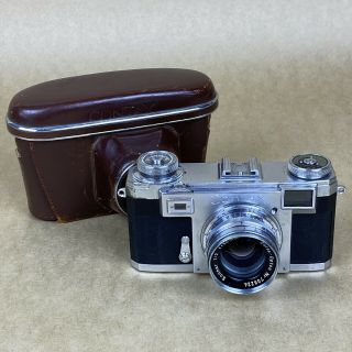 Contax Ii 35mm Rangefinder Film Camera W/ Sonnar 50mm F2 & Case - Read