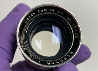 Canon Serenar 50mm F/1.  9 Lens In - Leica Screw Mount