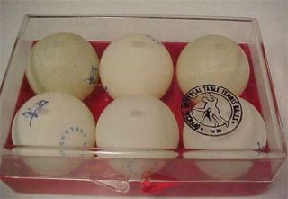Official Universal Table Tennis Balls (ping Pong) - 6 Vintage - Orig.  Box - 12794c