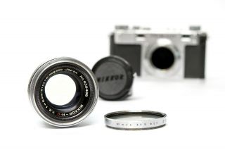 Very Rare Nikon Nippon Kogaku Nikkor - H.  C 5cm 1:2 Lens