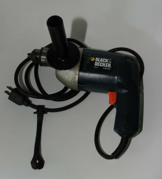 Black & Decker 7277 Vtg 1/2 " Vsr Hammer Drill Screw Gun 3.  3 Amp 0 - 850 Rpm Usa