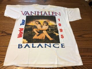 Vintage Van Halen 1995 Balance Tour Sz Xlg.  Double Sided