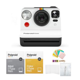 Polaroid Now Vf I - Type Instant Camera B&w Bundle With Film And Accessories
