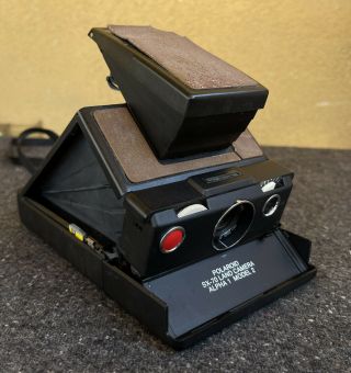 Polaroid Sx - 70 Land Camera Alpha 1 Model 2 W Nissin Fsp Flash