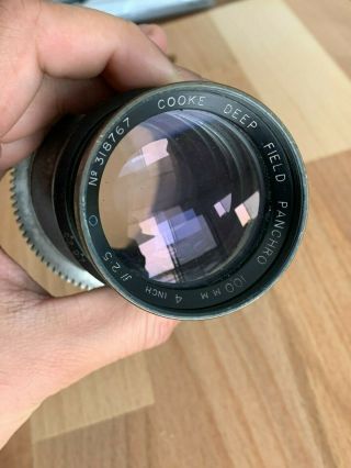 Cooke Deep Field Panchro 100mm F2.  5 (t2.  8) 4 Inch With Mitchell Mount No.  318767